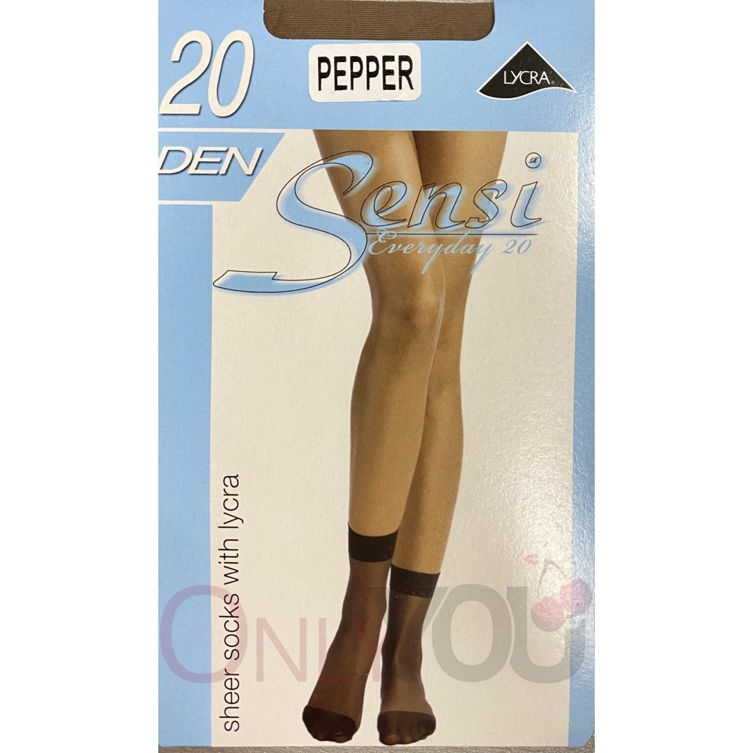 Къси чорапи с ликра 20д Pepper