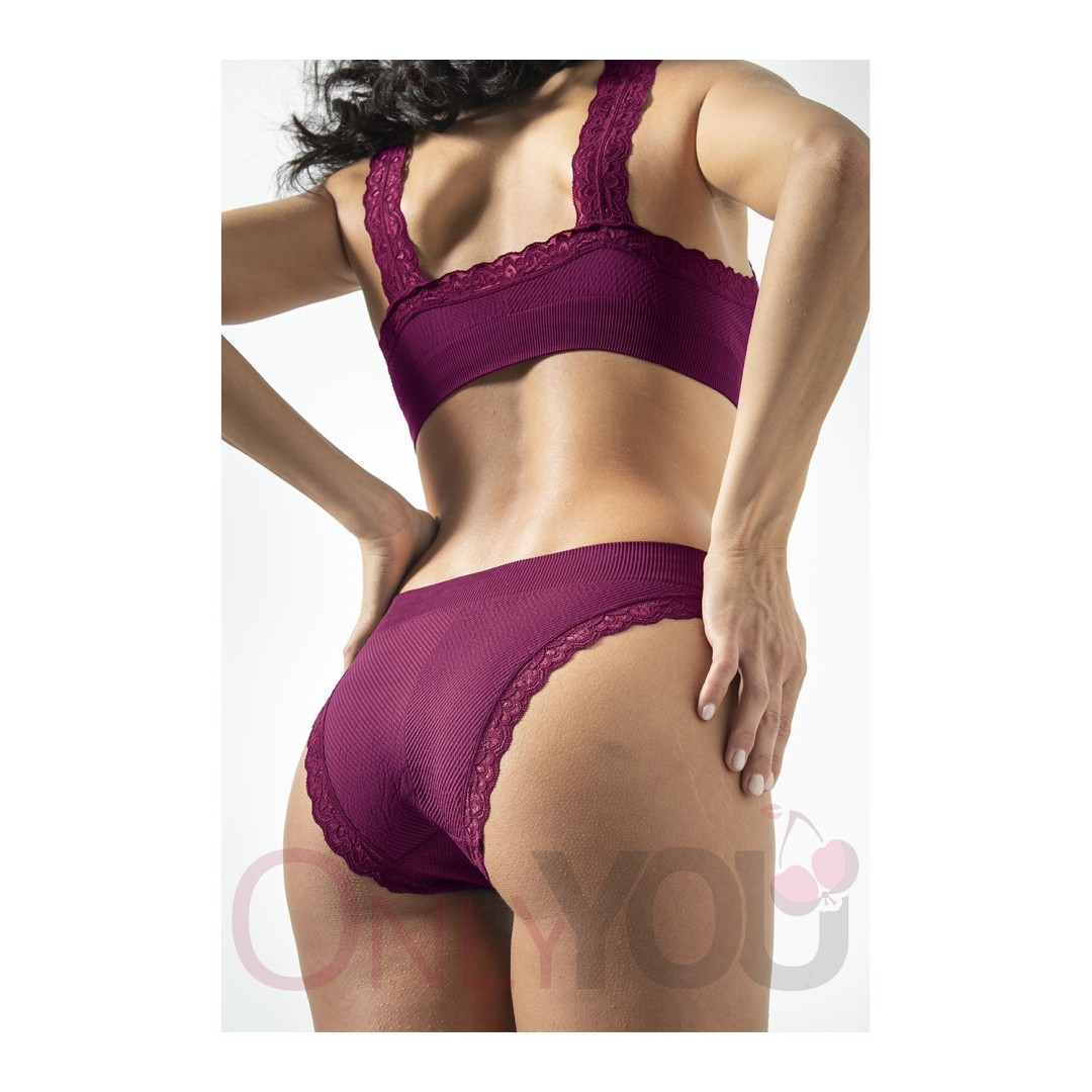 Безшевни бикини рипс Risalti n1-119 Prugna Безшевни бикини рипс Risalti n1-119 Prugna