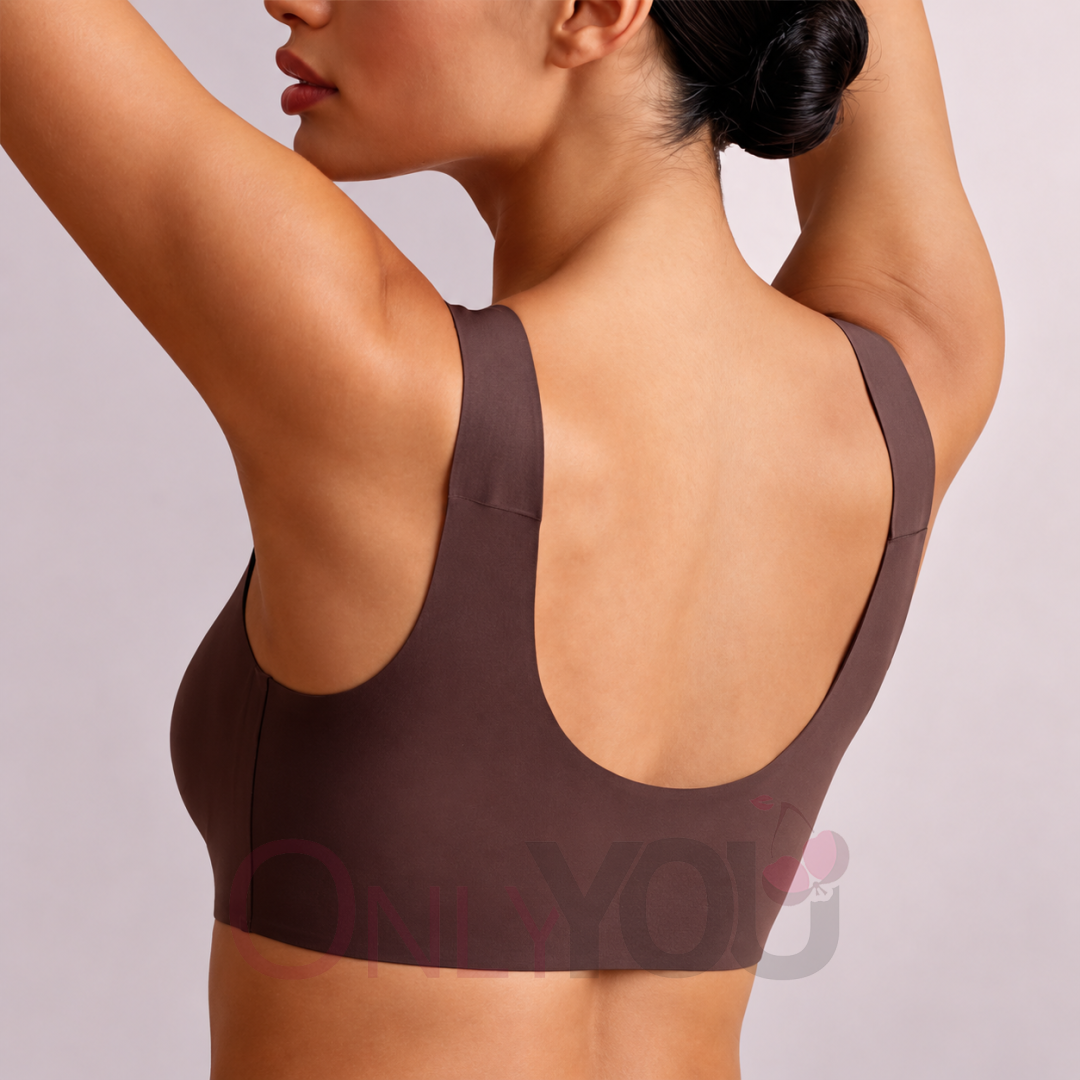 Дамски безшевен топ MICROFIT - Infiore 01702 Chocolate