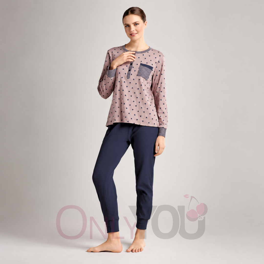 Дамска пижама с дълъг ръкав ADORE INFIORE 654673