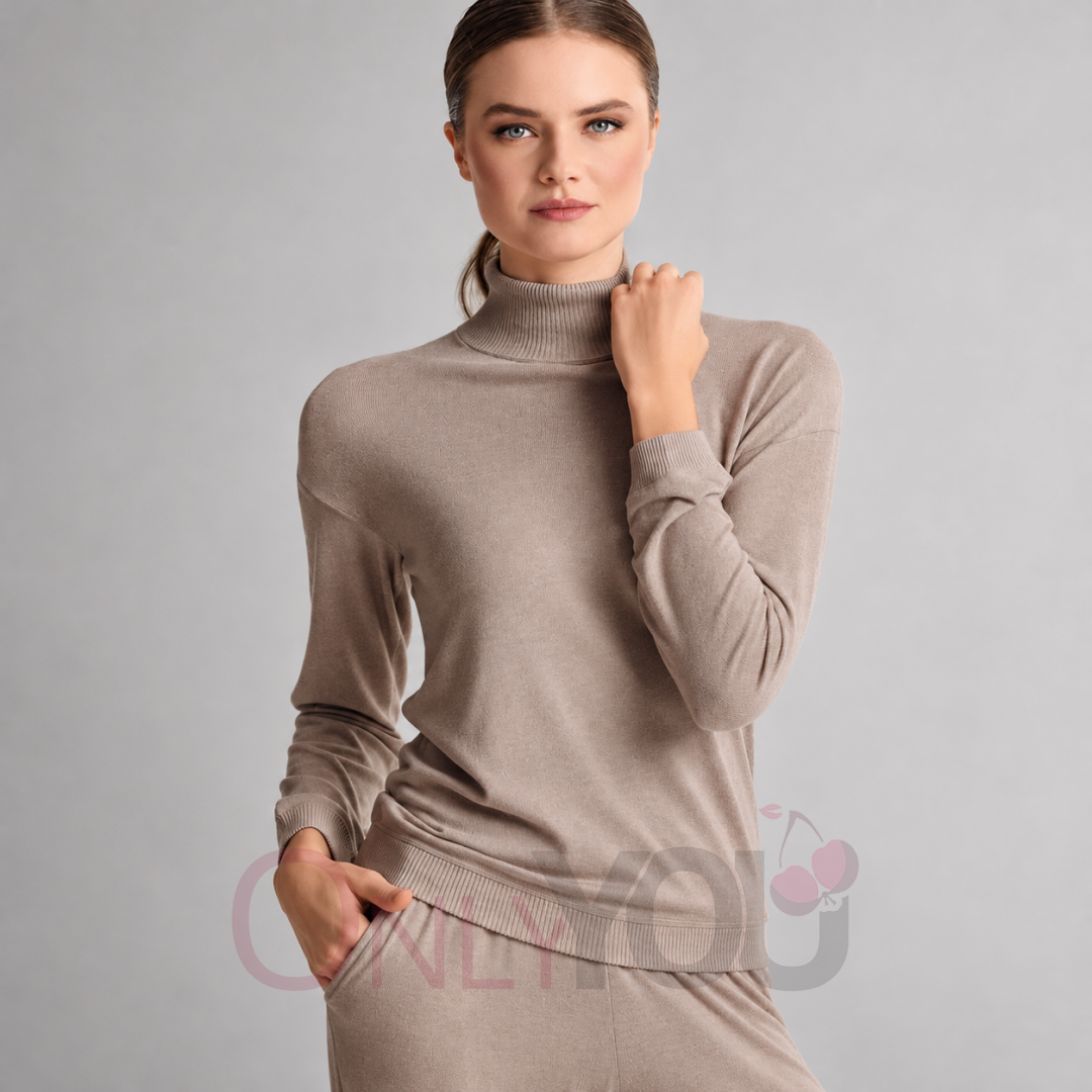 Дамски спортно-елегантен комплект LOUNGE- INFIORE 454772 Cappuccino