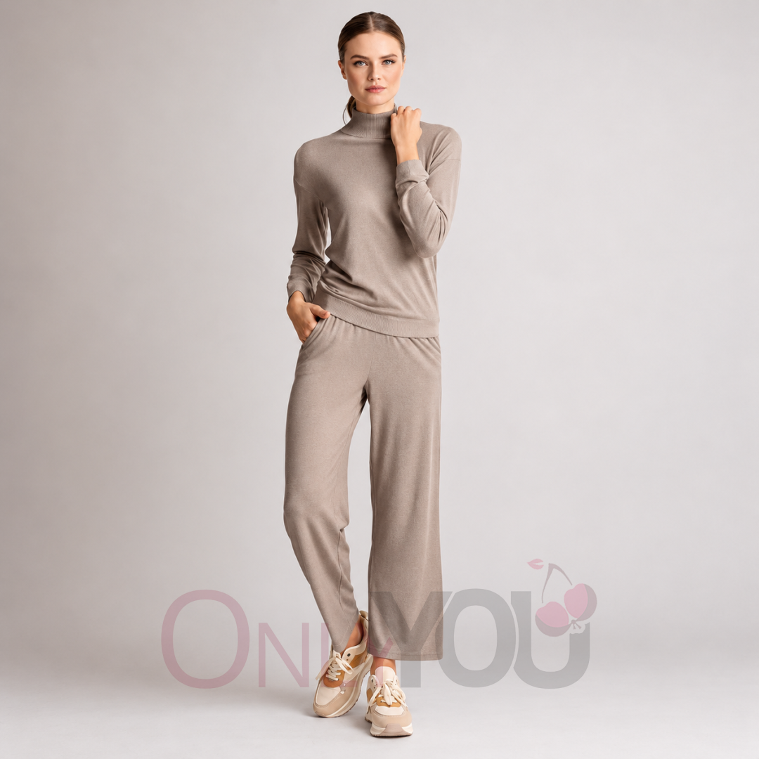 Дамски спортно-елегантен комплект LOUNGE- INFIORE 454772 Cappuccino