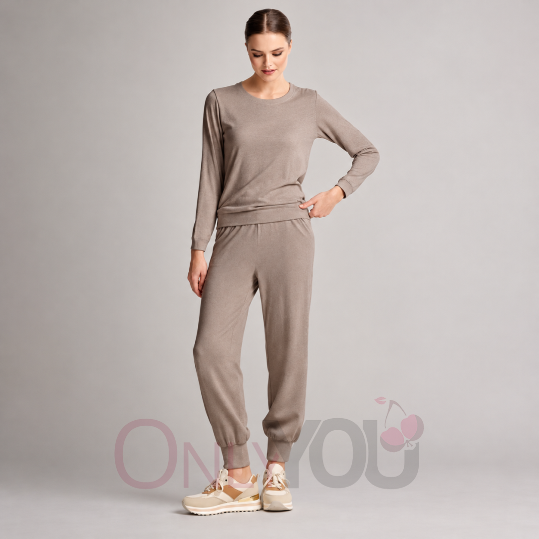 Дамски спортно-елегантен комплект LOUNGE- INFIORE 634667 Cappuccino
