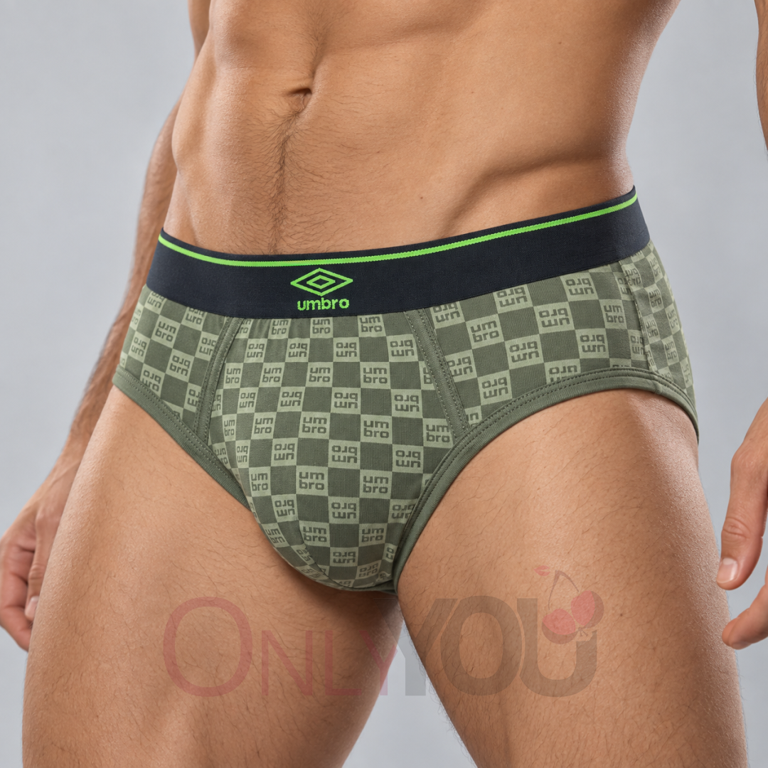 Мъжки памучни слипове Umbro 5512 Green