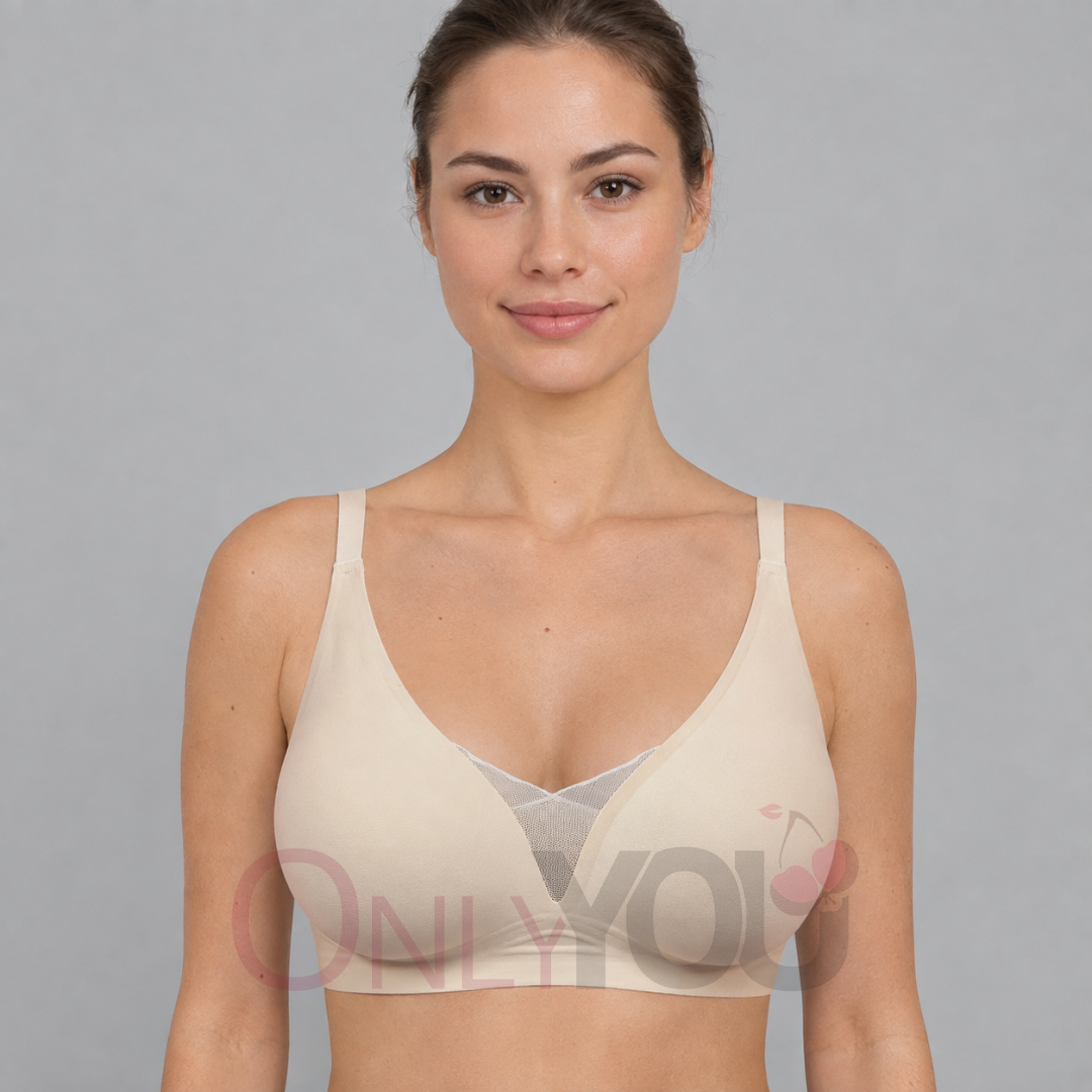 Дамски безшевен сутиен без банели Cotonella 18ADC Beige