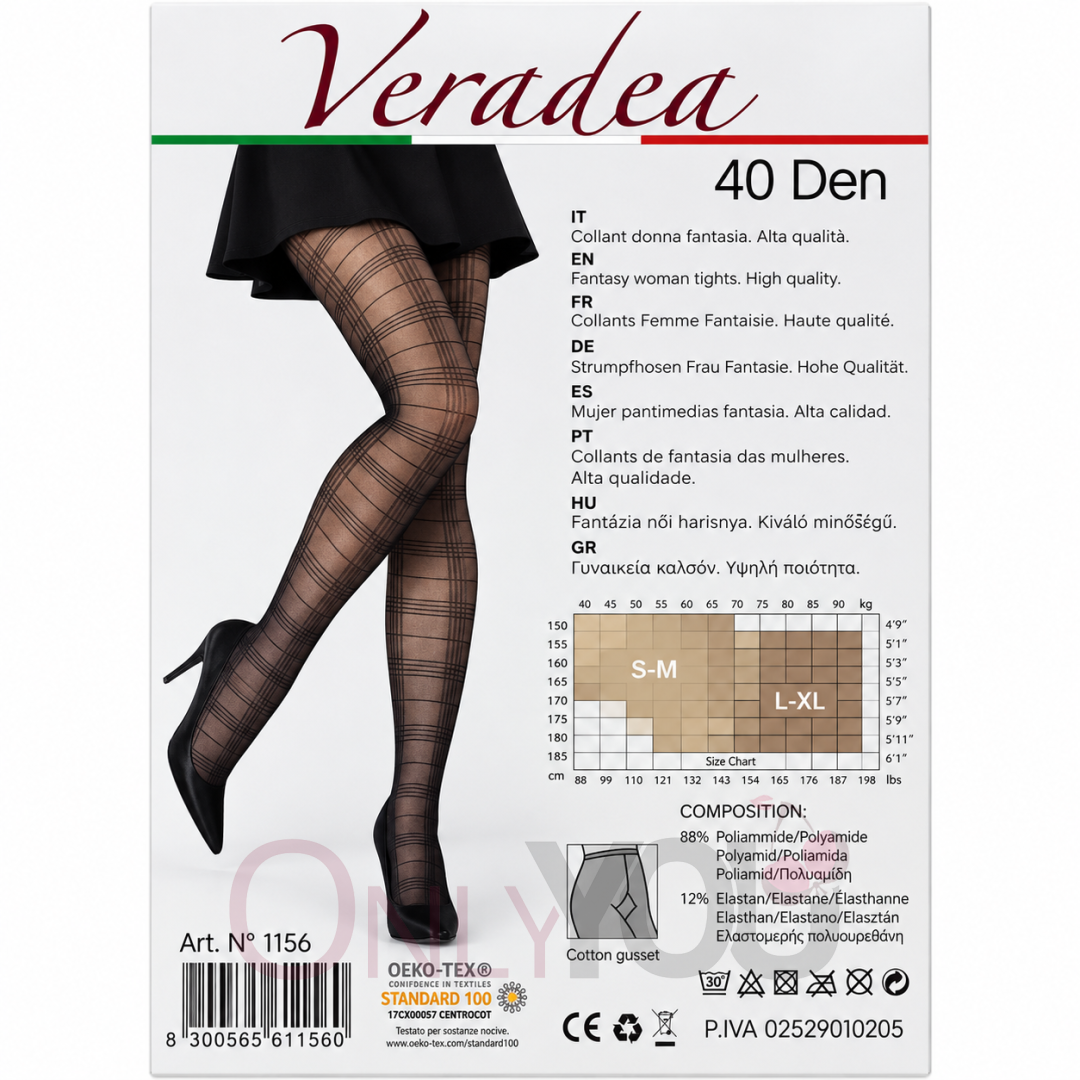 Дамски фигурален чорапогащник Veradea 40 DEN –1156