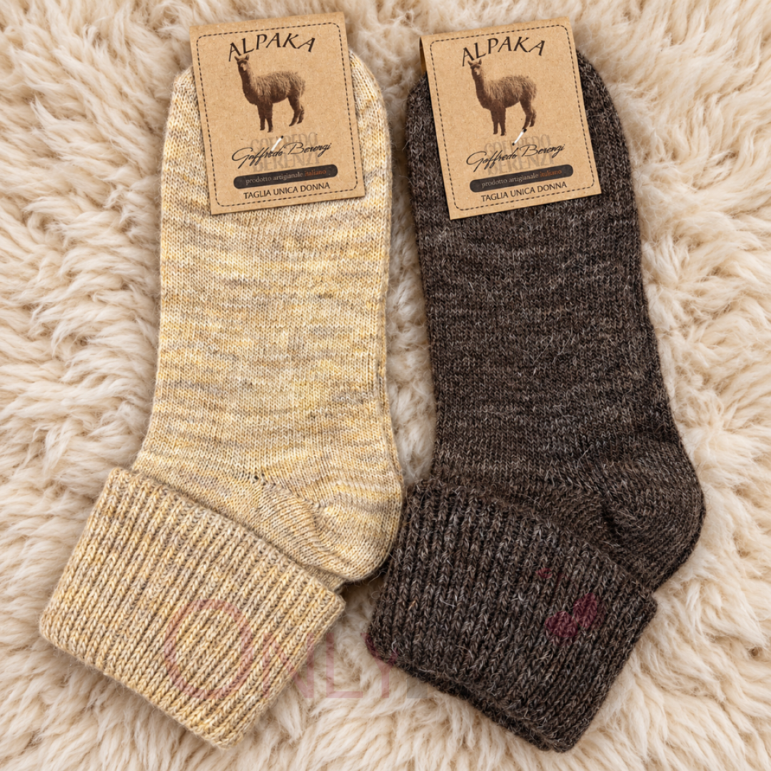 Дамски вълнени чорапи  GOFFREDO BARENZI -90010– Beige-Coffee