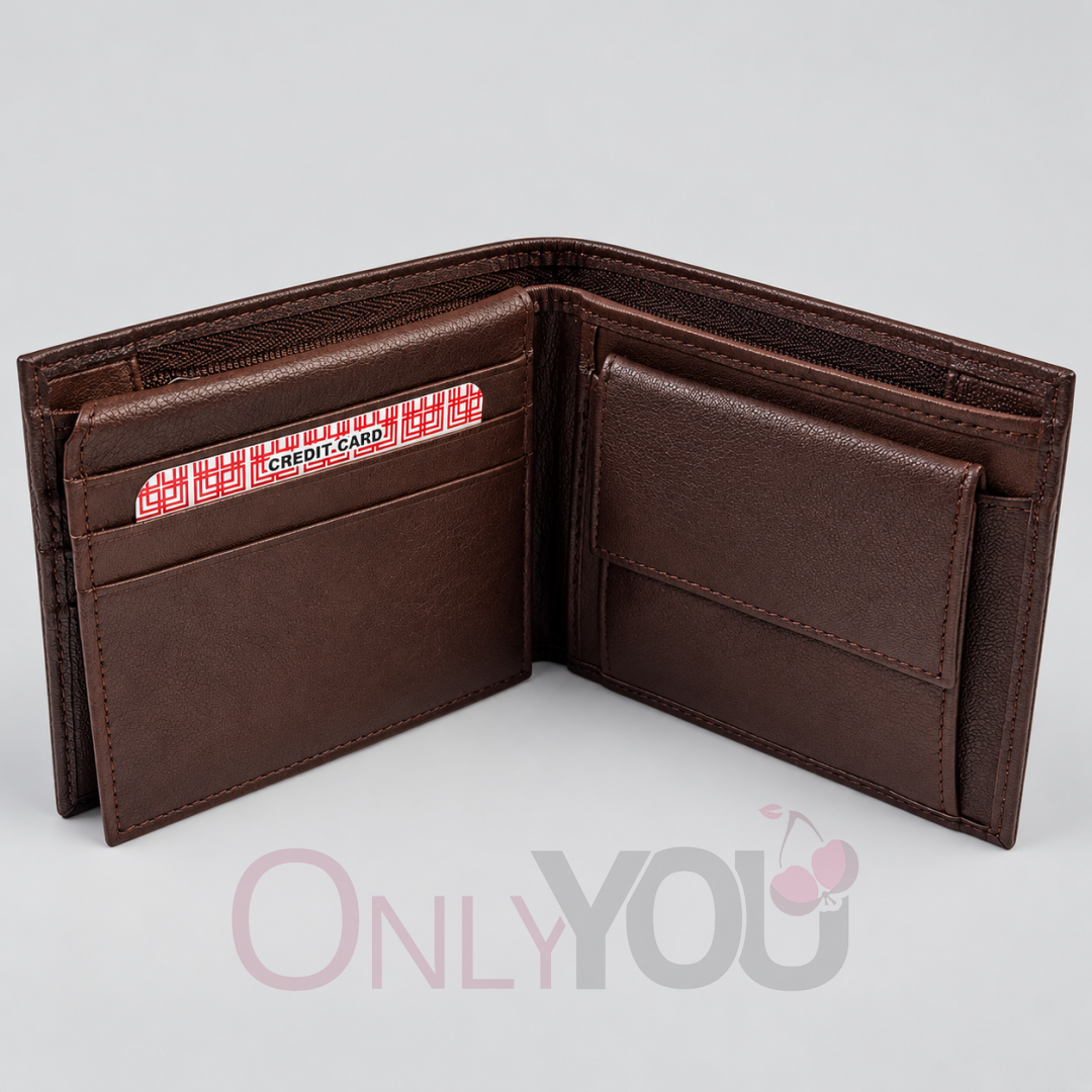 Мъжко кожено портмоне от естествена кожа С1100-3 Dark Brown
