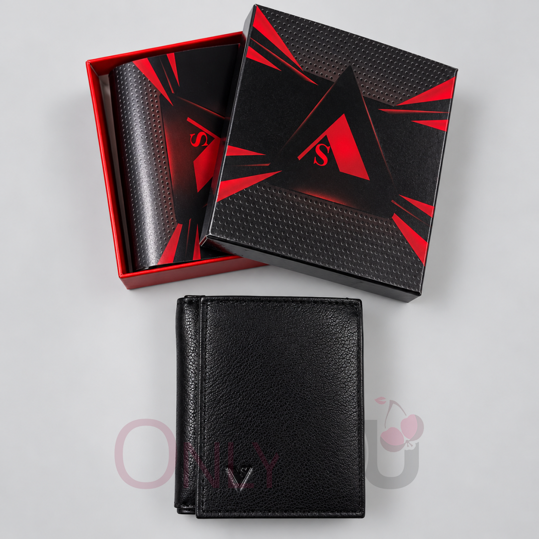 Мъжко кожено портмоне от естествена кожа С1065-1066 Black